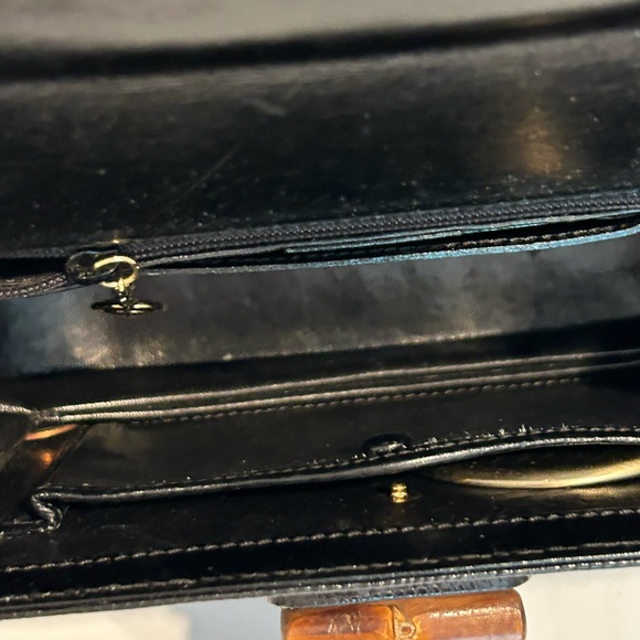 Rare Gucci Small Lizard Bamboo Top Handle Bag - Picture 11 of 13